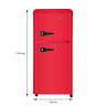Холодильник HARPER HRF-T140M RED