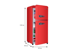 Холодильник HARPER HRF-T140M RED