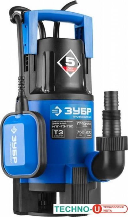Дренажный насос Зубр НПГ-Т3-750