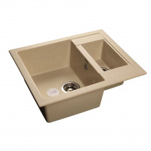 Кухонная мойка GranFest GF-Q610K (бежевый)