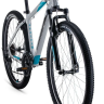 Велосипед FORWARD APACHE 27,5 1.0 2022 (Серый/бирюзовый 17) RBK22FW27271