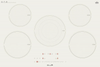 Варочная панель ELTRONIC (88-29) 5 конфорок электрическая белый