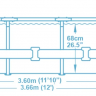 Каркасный бассейн Bestway 56416 (366x76)
