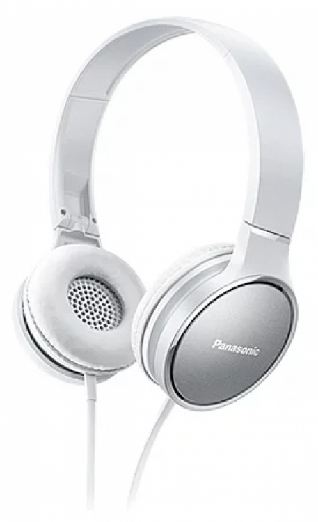 Наушники Panasonic RP-HF300GC-W , накладные, RGB-подсветка, складные, серебристо-белые