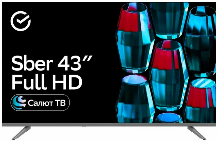 43″ Телевизор SBER SDX 43F2014S, DLED, FHD, 60 Гц, Салют ТВ