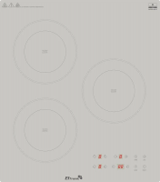 Варочная панель ELTRONIC (88-32) 3 конфорки индукционная бежевый