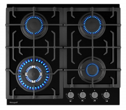 Газовая варочная панель WEISSGAUFF HGG 641 BGSV