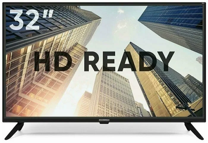 32" Телевизор SOUNDMAX SM-LED32M07, чёрный, Direct LED, HD, 50 Гц