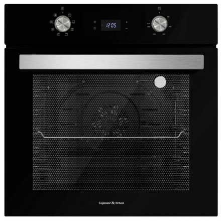 Духовой шкаф ZIGMUND&amp; SHTAIN E149B, чёрный, телескопические направляющие, 5 уровней готовки, 72 л