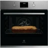 Электрический духовой шкаф Electrolux KOFGH70TX, серебристый, 72 л, 8 режимов, электромеханическое управление, гидролизная очистка