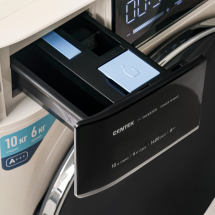 Стиральная машина CENTEK CT-1977 с сушкой, бежевая, 6/4 кг, 1400 об/мин, с паром, 10 режимов