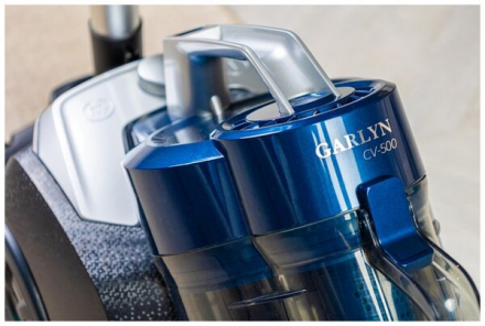 Пылесос GARLYN CV-500, синий/черный, сухая уборка, емкость пылесборника 2л, 2200 Вт