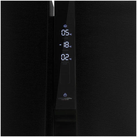 Холодильник Hyundai CS5073FV, графит, 459 л, внешнее покрытие-металл, размораживание - No Frost, дисплей, 91.1 см х 183 см х 65.6 см