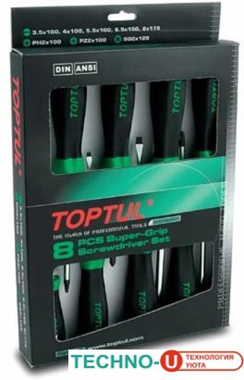 Набор отверток Toptul GAAE0821 8 предметов