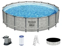 Бассейн каркасный Bestway Pool Set, 549 х 122 см, фильтр-насос, лестница, тент 5618Y
