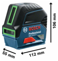 Лазерный уровень BOSCH GCL 2-15 G Professional + RM 1 + кейс, 0601066J00