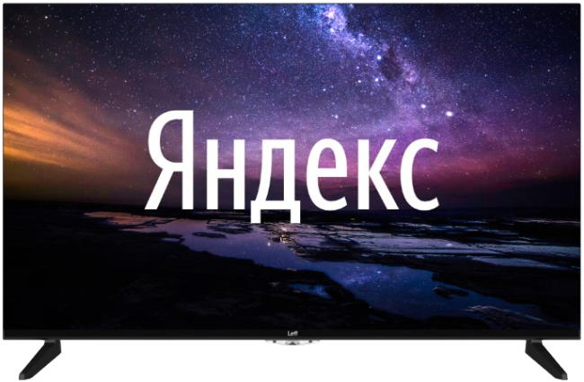 43" Телевизор Leff 43U520S 2020 LED, HDR на платформе Яндекс.ТВ, черный