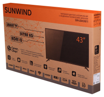 43&quot; Телевизор Sunwind SUN-LED43XU11, 4K Ultra HD, черный