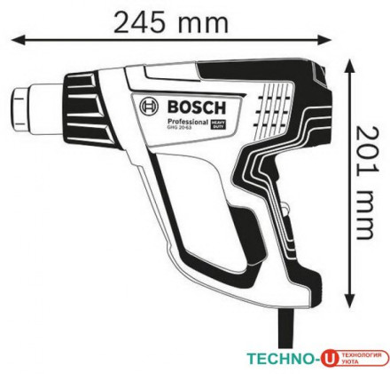 Промышленный фен Bosch GHG 20-63 Professional 06012A6201