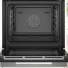 Духовой шкаф Bosch HSG7361B1, Serie 8, чёрный, 13 режимов, 71 л, EcoClean, с паром
