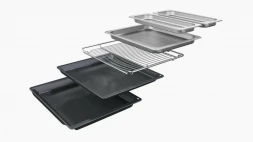 Духовой шкаф Bosch HSG7361B1, Serie 8, чёрный, 13 режимов, 71 л, EcoClean, с паром