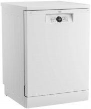 Посудомоечная машина Beko BDFN 26422 W, белый, инверторный двигатель, 6 программ, кнопочное управление, полноразмерная 