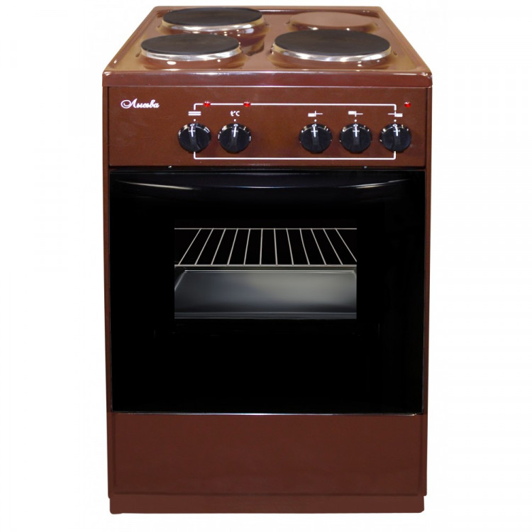 Электрическая плита Лысьва ЭП 301 СТ коричневый, объем духовки 57 л, 3 конфорки