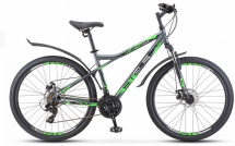 Велосипед STELS Navigator-710 MD 27.5&quot; V020*LU093864*LU085137* 16&quot; Антрацитовый/зелёный/чёрный