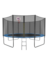 Батут GetActive Jump 14 ft-427 см 14480S2Y-L с лестницей внешней сеткой кольцом синий