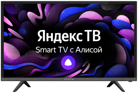 24&quot; Телевизор VEKTA LD-24SR4815BS LED, HDR (2021) на платформе Яндекс.ТВ, черный