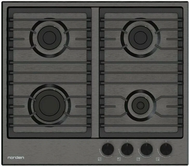 Газовая варочная панель Norden Antique 64G Mix FFD Dark Inox