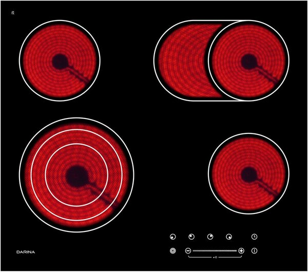 Электрическая варочная поверхность DARINA 4P E329 B 