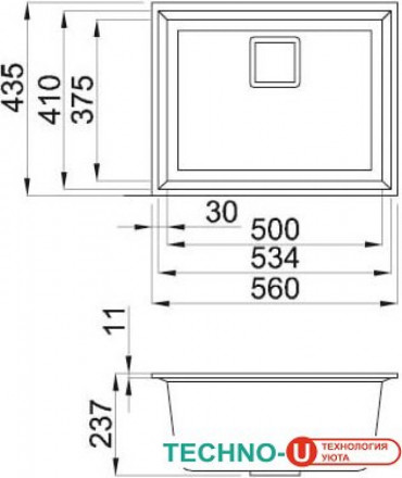 Кухонная мойка Elleci Karisma 105 Bianco Titano 68