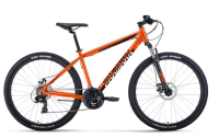 Велосипед FORWARD APACHE 27,5 2.0 D CLASSIC (27,5" 21 ск. рост. 15") 2022, оранжевый/черный, RBK22FW27931