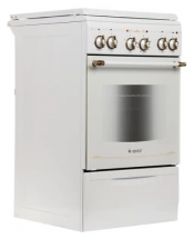 Кухонная плита GEFEST 5140-01 0121, эмалированная, электрическая, 4 зоны нагрева, А, экспресс-конфорка, 55 л