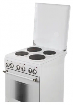 Кухонная плита GEFEST 5140-01 0121, эмалированная, электрическая, 4 зоны нагрева, А, экспресс-конфорка, 55 л