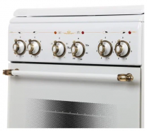 Кухонная плита GEFEST 5140-01 0121, эмалированная, электрическая, 4 зоны нагрева, А, экспресс-конфорка, 55 л