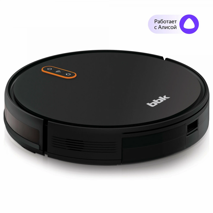 Умный робот-пылесос BBK BV3502 черный/оранжевый