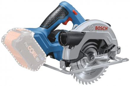 Аккумуляторная дисковая пила Bosch GKS 18V-57 4.0Ah x1 коробка синий (0615990M42)