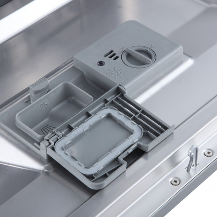 Компактная посудомоечная машина Бирюса DWC-506/7 M, металлик, 7 программ, конденсационная, узкая