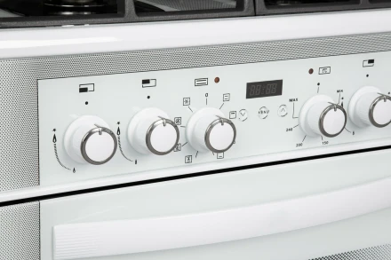 Кухонная плита GEFEST 6502-03 0242, комбинированная, 4 газовые конфорки, электроподжиг, 55 л