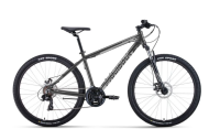 Велосипед FORWARD APACHE 27,5 2.0 D CLASSIC (27,5" 21 ск. рост. 17") 2022, серый/серебристый, RBK22FW27935