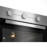 Встраиваемый электрический духовой шкаф Beko BBIC12100XD, нержавеющая сталь, поворотные переключатели, 4 режимов приготовления