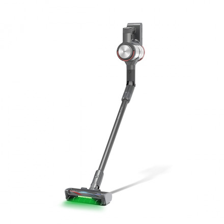 Беспроводной вертикальный пылесос BQ VCA1005W серый, управление мощностью на рукоятке, подсветка зоны уборки