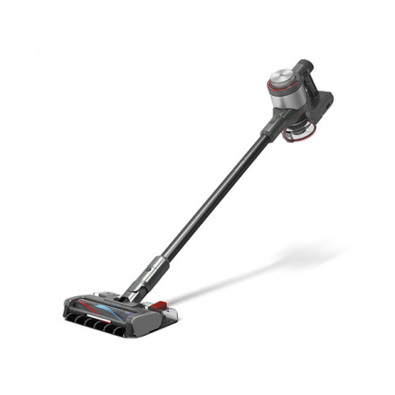 Беспроводной вертикальный пылесос BQ VCA1005W серый, управление мощностью на рукоятке, подсветка зоны уборки