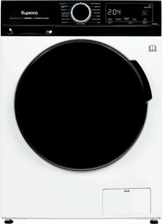 Стиральная машина БИРЮСА WMD-MX814/15 (с сушкой) белый, 8/6 кг, 1400 об/мин, 16 программ, с паром, инверторная 