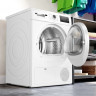 Сушильная машина Bosch WTN86211ME, белый, 12 программ для разных типов тканей, автоматическая очистка с функцией AutoClean