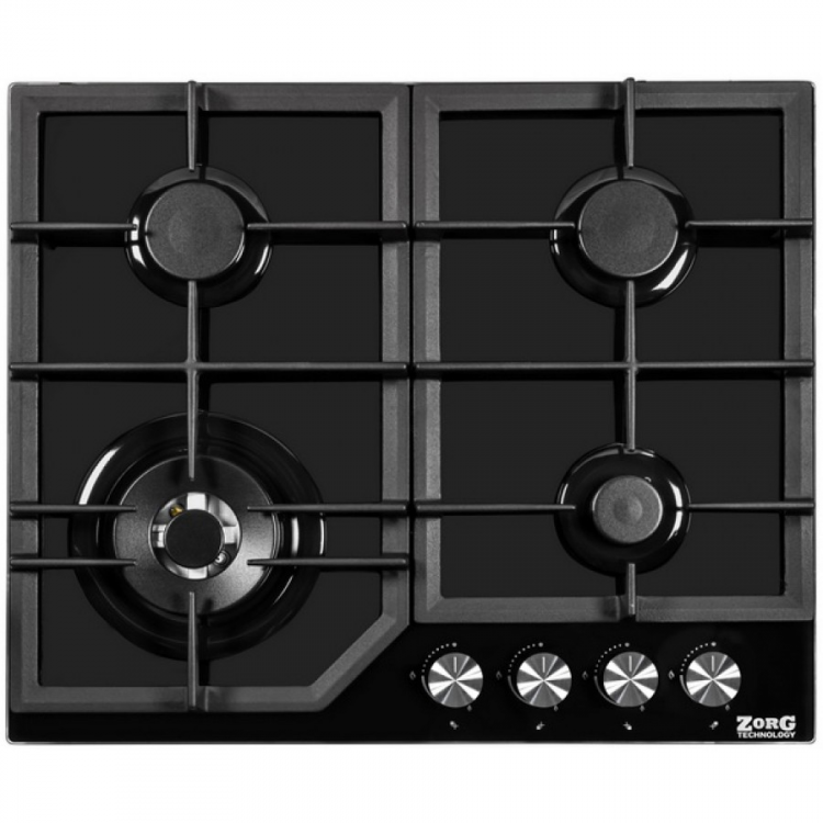 Газовая варочная панель Zorg Technology BP6 FDW BL, черный
