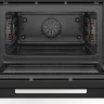 Духовой шкаф электрический встраиваемый с СВЧ Bosch CMG9241B1, Serie 8, черный, традиционная очистка, 10 режимов