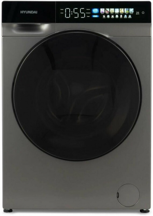 Стиральная машина HYUNDAI WFE9230 Dark Gray, 10 кг, 1200 об/мин, инверторная, 14 программ, с паром